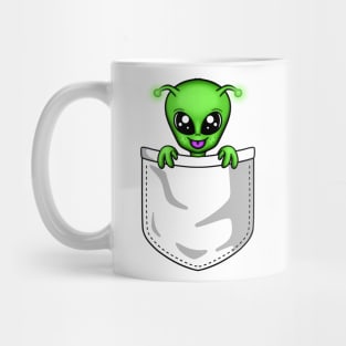 Cute alien pocket Mug